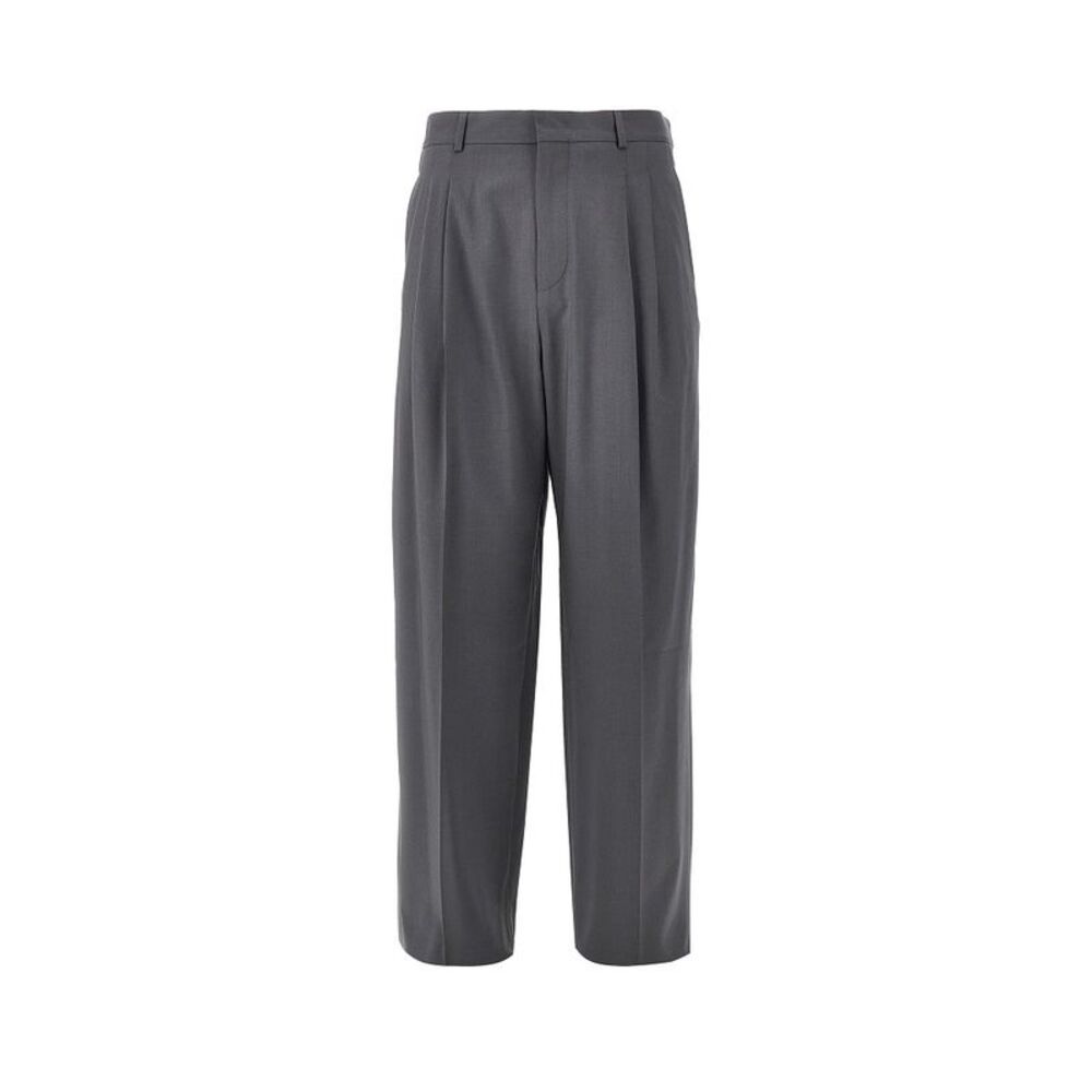Emporio Armani Men Wool Pleated Pants